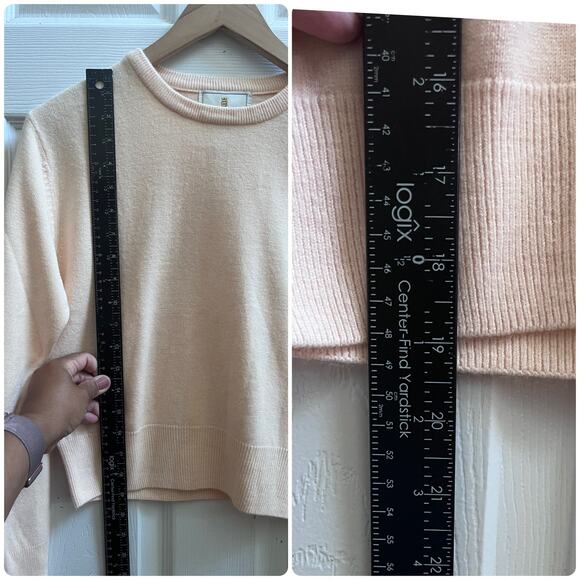 Vintage Express Tricot Acrylic Pull Over Sweater Size Small Pale Apricot - Picture 7 of 9